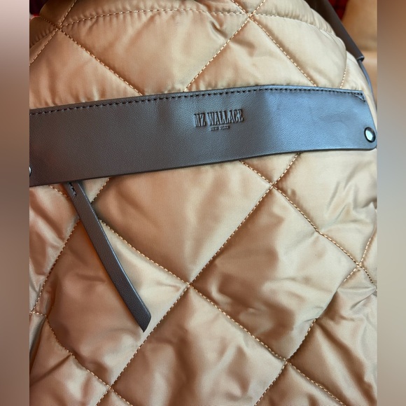 Quilted Tan Tote Bag - Picture 8 of 8